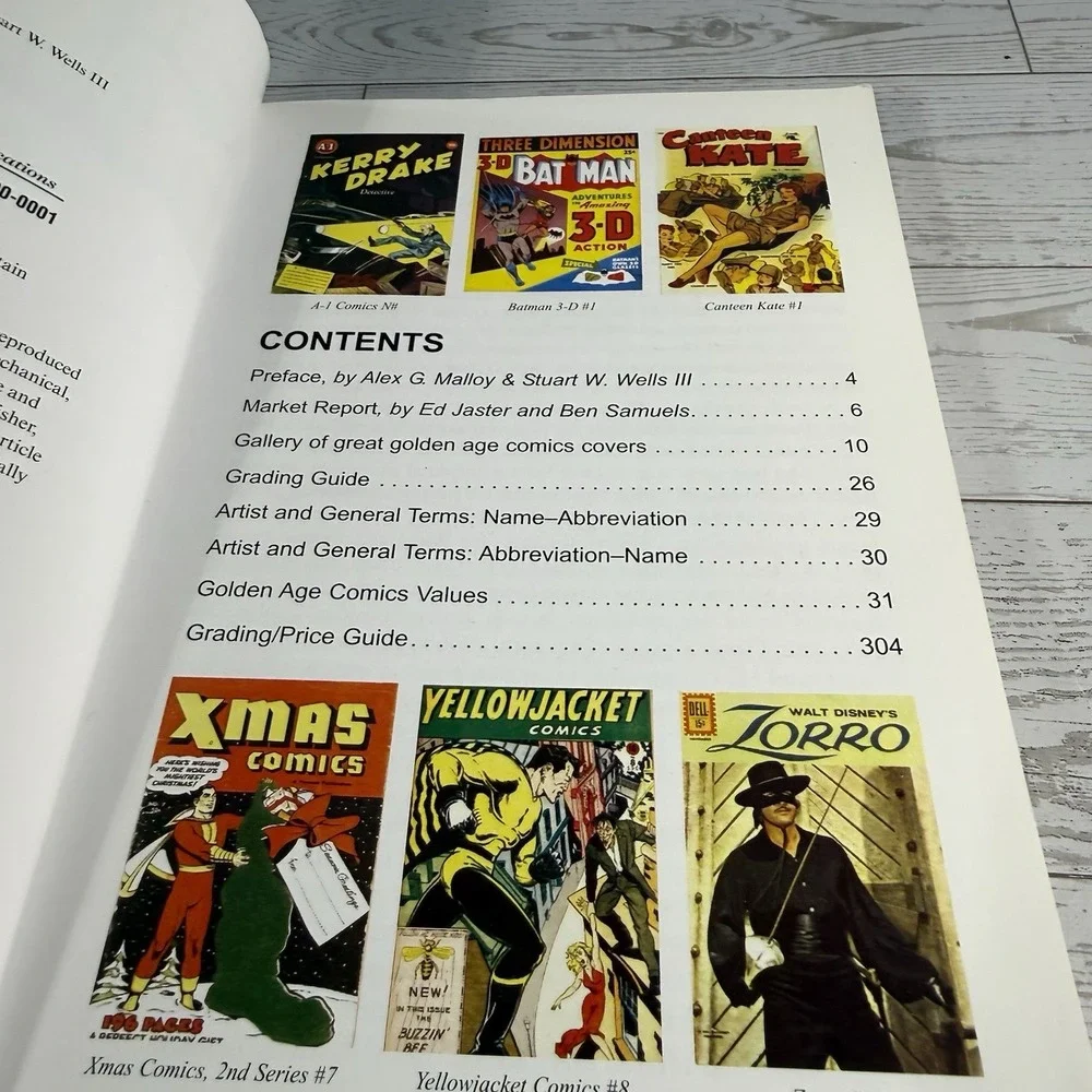 Standard Guide To Golden Age Comics Alex G. Malloy & Stuart W. Wells Full Color